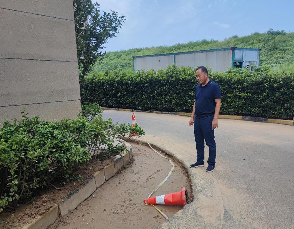 集團公司黨委委員、副總經理祁紅軍到柳林安置區檢查督導消防整改和驗收工作